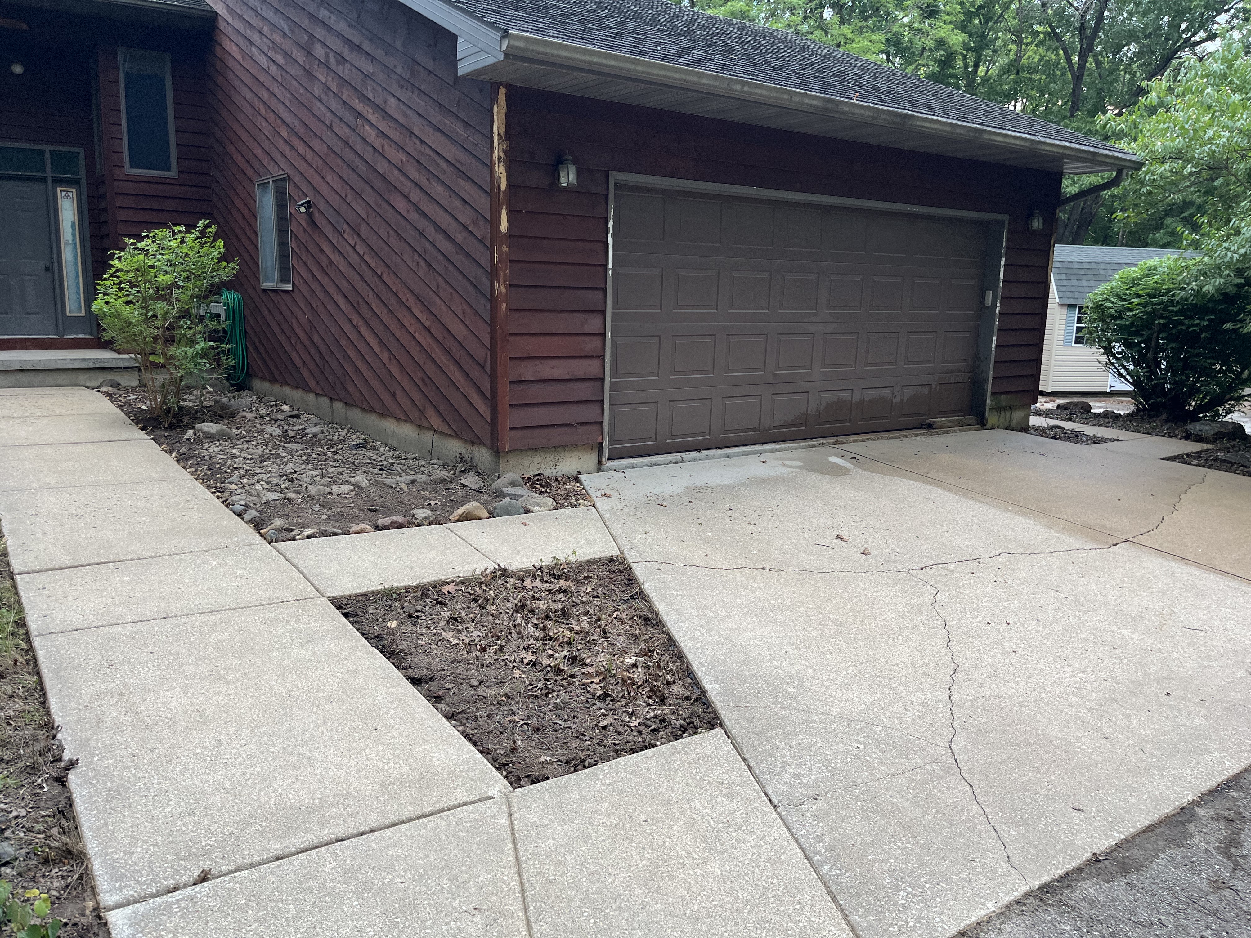 Driveway after cleaning